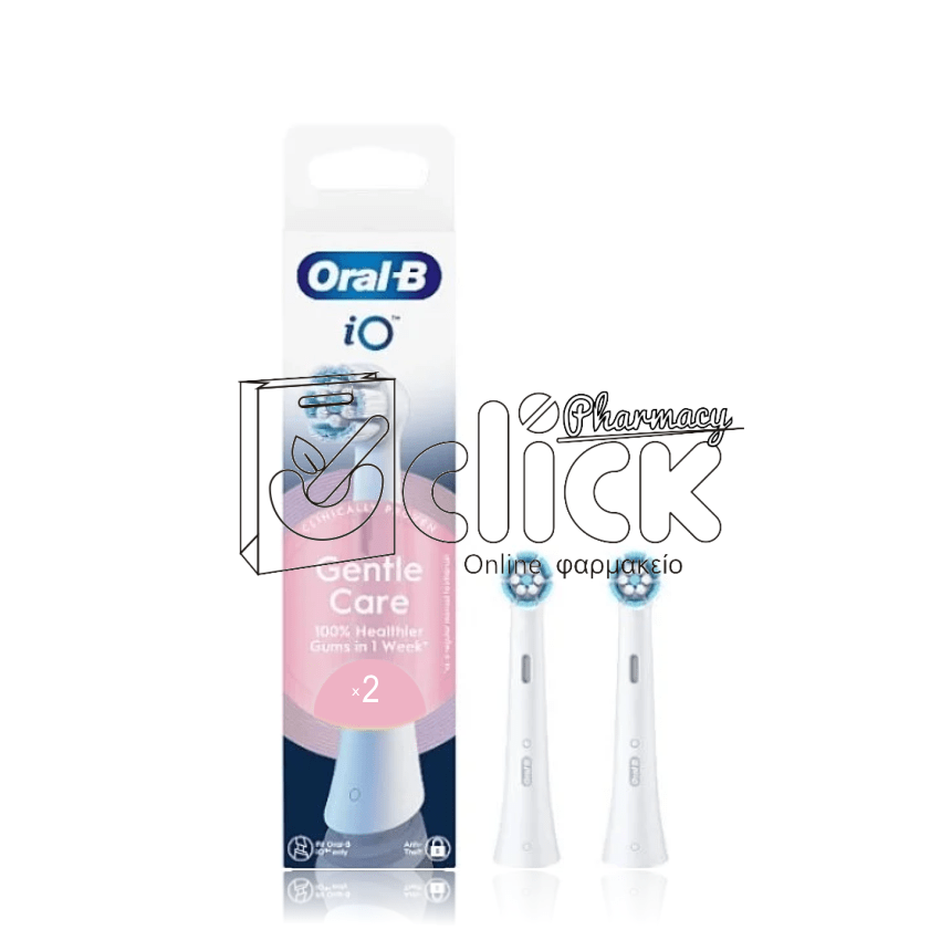 ORAL-B iO Gentle Care Ανταλλακτικές Κεφαλές Ηλεκτρικής Οδοντόβουρτσας x2τεμ