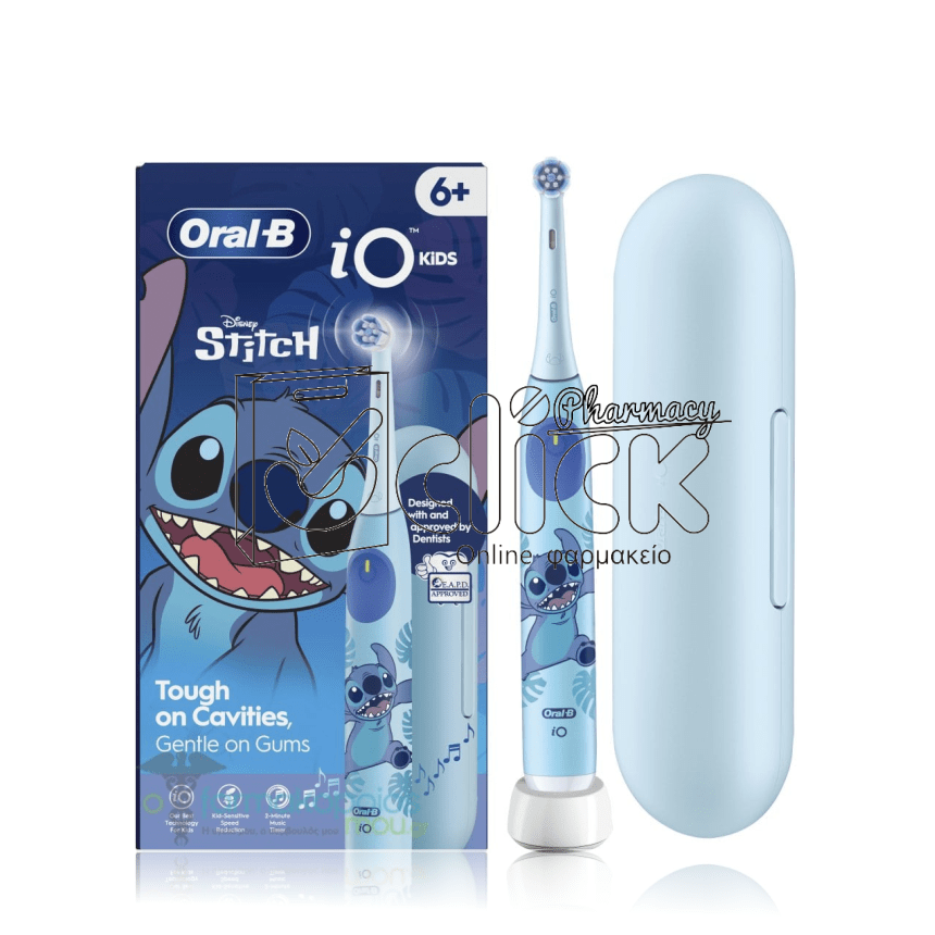 ORAL-B iO Disney Stitch Επαναφορτιζόμενη Ηλεκτρική Οδοντόβουρτσα, Κεφαλή Οδοντόβουρτσας & Θήκη Ταξιδίου από 6+ ετών