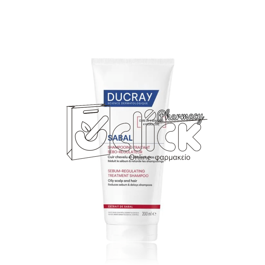 DUCRAY Sabal Σαμπουάν Αγωγής για Λιπαρά Μαλλιά 200ml DUCRAY Sabal Σαμπουάν Αγωγής για Λιπαρά Μαλλιά 200ml