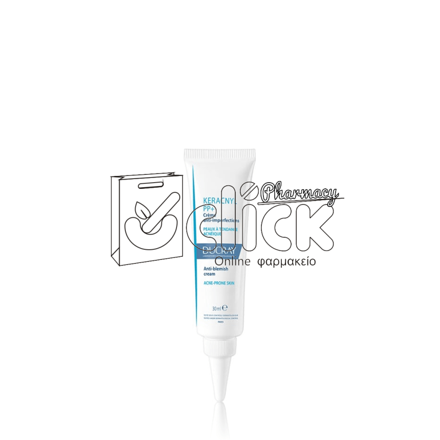 DUCRAY Keracnyl PP+ Kρέμα Προσώπου για Δέρμα με Τάση Ακμής Ερυθρά Σπυράκια 30ml