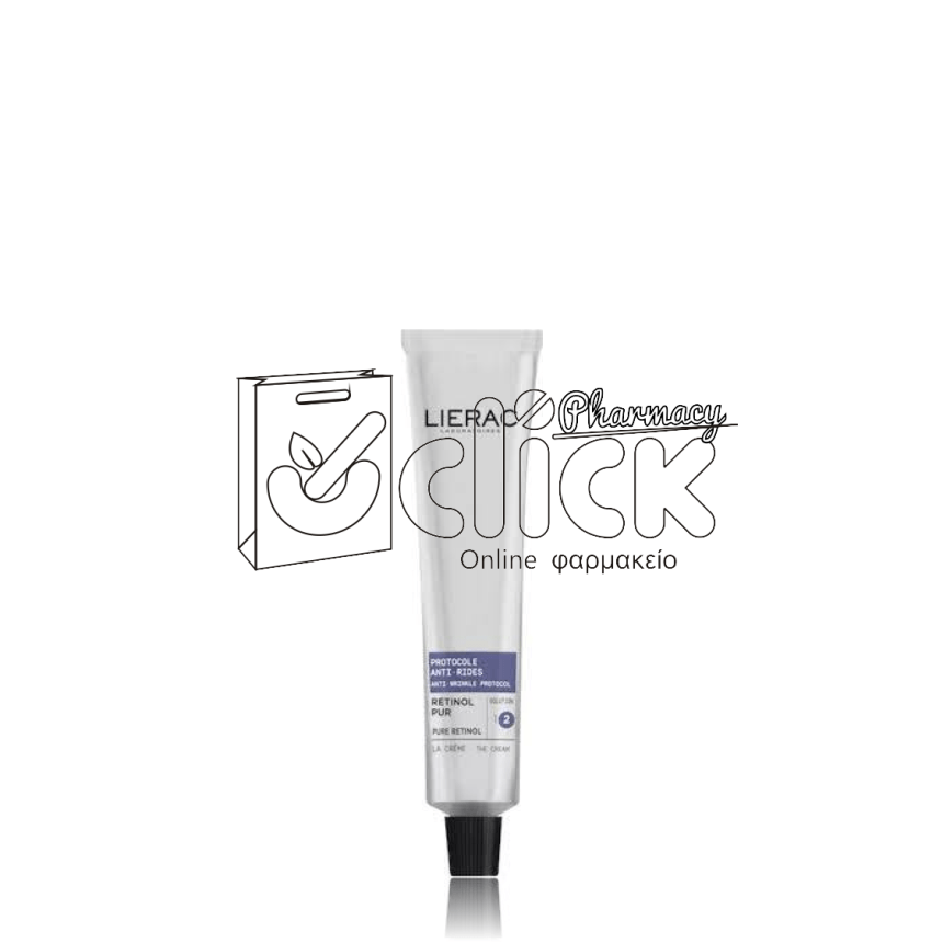 LIERAC Protocole Anti-Rides The Retinol Cream Η Κρέμα Ρετινόλης Πρωτόκολλο Κατά των Ρυτίδων με Καθαρή Ρετινόλη 0.3% 30ml