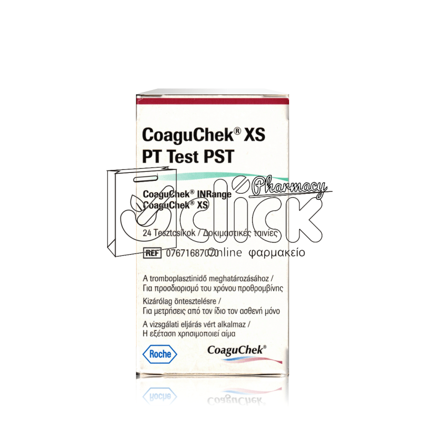 COAGUCHEK Roche XS Ταινίες Μέτρησης Χρόνου Προθρομβίνης 24τμχ COAGUCHEK Roche XS Ταινίες Μέτρησης Χρόνου Προθρομβίνης 24τμχ