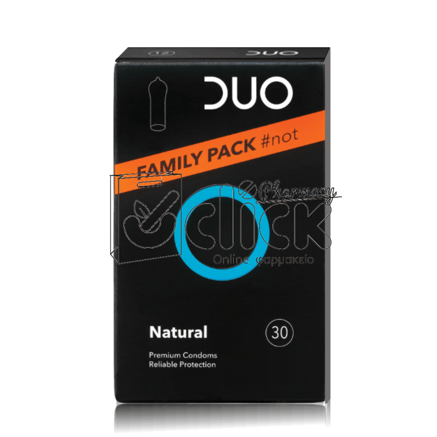 DUO Natural Condoms Family Pack 30τμχ
