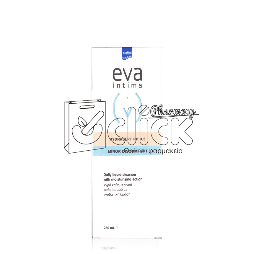 INTERMED EVA Intima Hydrasept Ενυδατικό Υγρό Καθημερινού Καθαρισμού της Ευαίσθητης Περιοχής με ενυδατική δράση 250ml INTERMED EVA Intima Hydrasept Ενυδατικό Υγρό Καθημερινού Καθαρισμού της Ευαίσθητης Περιοχής με ενυδατική δράση 250ml