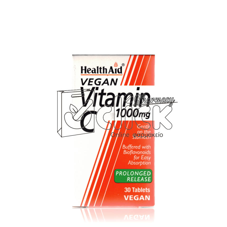 HEALTH AID Vegan Vitamin C 1000mg x30 tabs