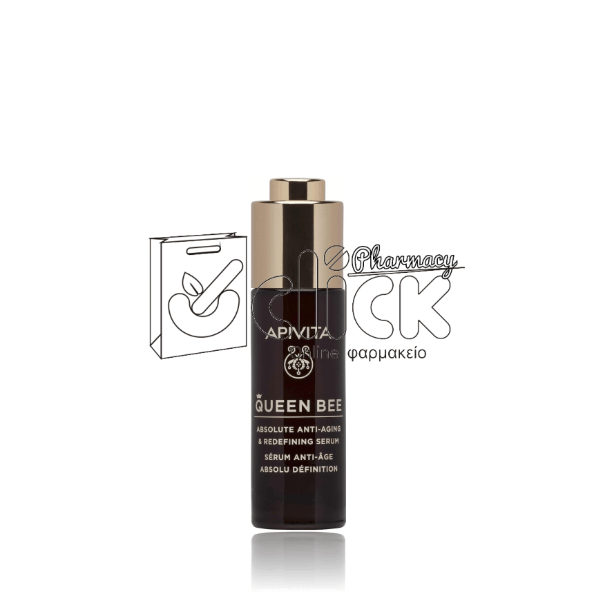 APIVITA Queen Bee Absolute Anti-Aging & Redefining Serum Ορός Απόλυτης Αντιγήρανσης & Ανόρθωσης Περιγράμματος 30ml