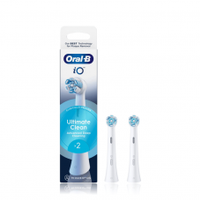 ORAL-B iO Ultimate Clean White Ανταλλακτικές Κεφαλές Ηλεκτρικής Οδοντόβουρτσας x2τμχ