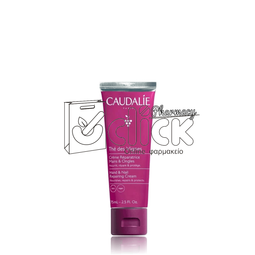 CAUDALIE The des Vignes Hand & Nail Repairing Cream Ενυδατική Κρέμα Χεριών & Νυχιών 75ml
