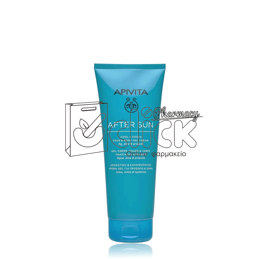 APIVITA After Sun Δροσιστική & Καταπραϋντική Κρέμα Gel για Πρόσωπο & Σώμα 200ml