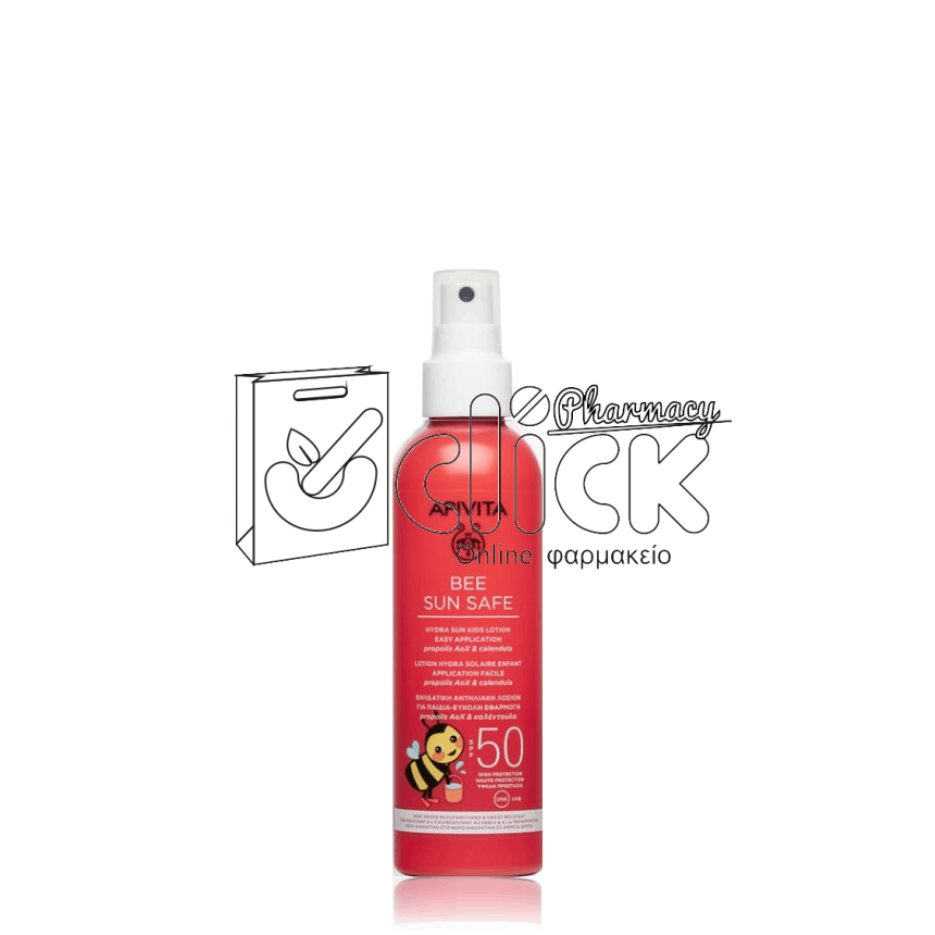 APIVITA Bee Sun Safe Hydra Sun Kids Lotion Ενυδατική Αντηλιακή Λοσιόν για Παιδιά SPF50 200ml
