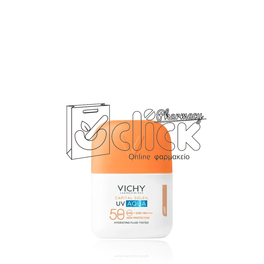 VICHY Capital Soleil Uv Aqua Ενυδατικό Αντηλιακό με Ανάλαφρη Υφή & Χρώμα SPF50 50ml