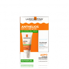 LA ROCHE-POSAY Promo Anthelios UVMune 400 Oil Control Gel Cream Αντηλιακή Κρέμα Προσώπου για Ματ Αποτέλεσμα SPF50+ 50ml & Δώρο Toleriane Sensitive Cream Ενυδατική Κρέμα Προσώπου για Ευαίσθητες Επιδερμίδες 15ml