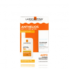 LA ROCHE-POSAY Promo Anthelios UVMune 400 Invisible Fluid Αντηλιακό Προσώπου για Κανονικό & Μικτό Δέρμα SPF50+ 50ml & Δώρο Toleriane Sensitive Cream Ενυδατική Κρέμα Προσώπου για Ευαίσθητες Επιδερμίδες 15ml