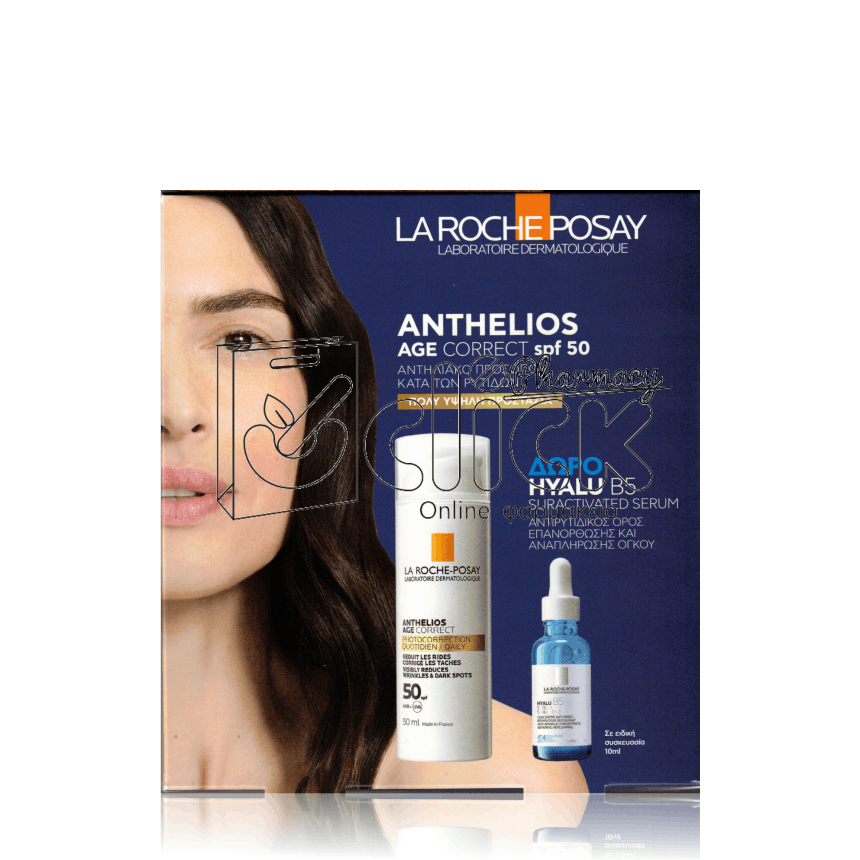 LA ROCHE-POSAY Promo Anthelios Age Correct SPF50 50ml & Hyalu B5 Suractivated Serum 10ml LA ROCHE-POSAY Promo Anthelios Age Correct SPF50 50ml & Hyalu B5 Suractivated Serum 10ml