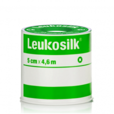 LEUKOSILK Αυτοκόλλητη Eπιδεσμική Tαινία 5cm x 4,6m