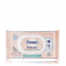FISSAN Delicate Wipes Υγρά Μωρομάντηλα x70τεμ