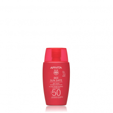 APIVITA Bee Sun Safe Dry Touch Invisible Face Fluid SPF50 Λεπτόρρευστη Αντηλιακή Κρέμα Προσώπου με Θαλάσσια Φύκη & Πρόπολη 50ml
