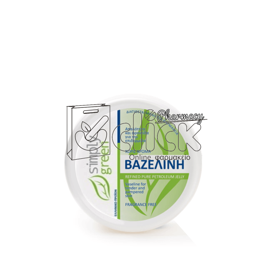 SIMPLY GREEN Βαζελίνη Χωρίς Άρωμα 100ml SIMPLY GREEN Βαζελίνη Χωρίς Άρωμα 100ml