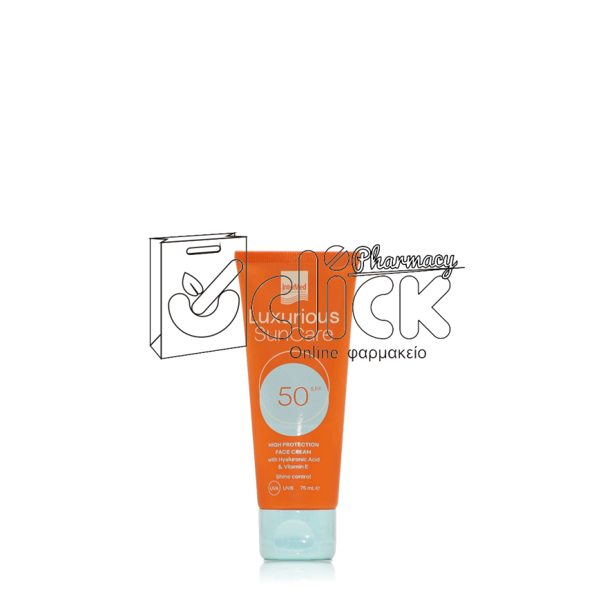 INTERMED Luxurious Sun Care Face Cream Αντηλιακή Κρέμα Προσώπου SPF50 75ml