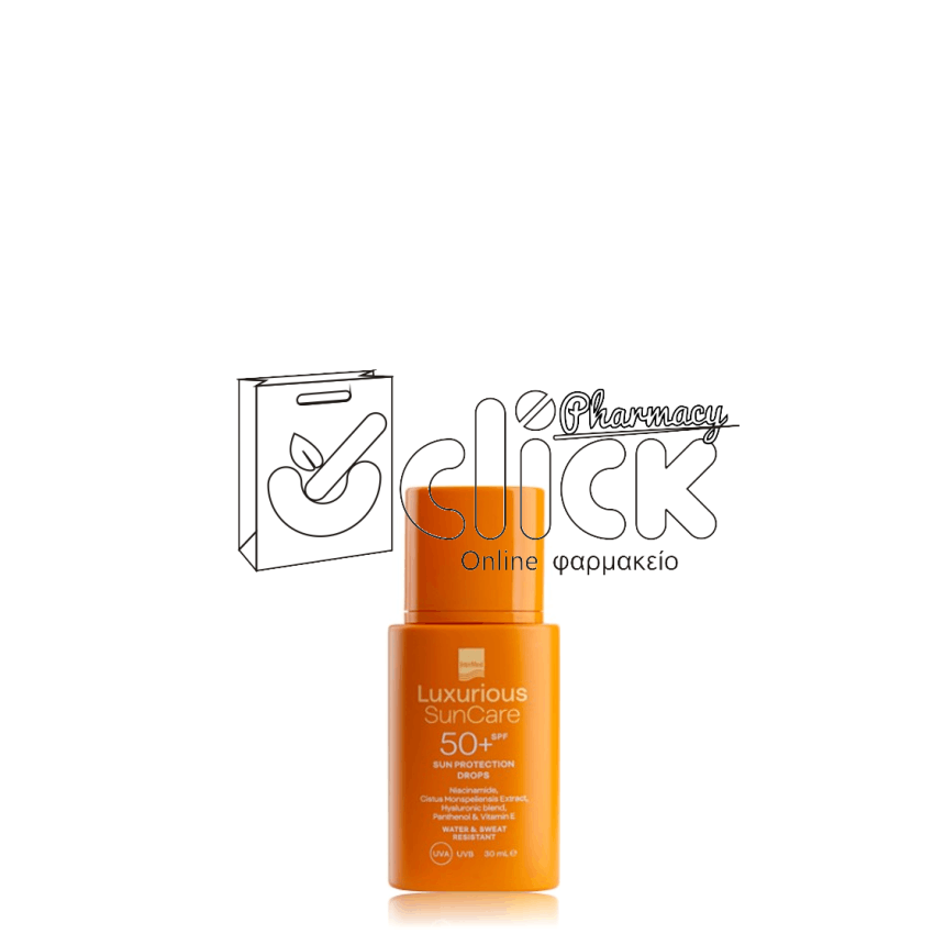 INTERMED Luxurious SunCare Sun Protection Drops Αντηλιακό Γαλάκτωμα Προσώπου SPF 50+ 30ml