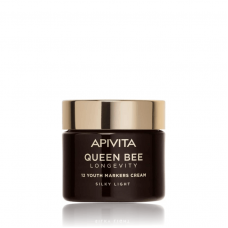 APIVITA Queen Bee Longevity Light Day Cream Ελαφριά Βελούδινη Κρέμα Για Δράση Σε 12 Δείκτες Νεότητας 50ml