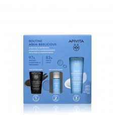 APIVITA Aqua Beelicious Promo Pack με Κρέμα Ενυδάτωσης Ελαφριάς Υφής 40ml & Δώρο Black Detox Jelly Cleanser 15ml & Booster Αναζωογόνησης & Ενυδάτωσης 10ml