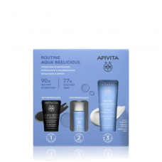 APIVITA Aqua Beelicious Promo Pack με Κρέμα Ενυδάτωσης Πλούσιας Υφής 40ml & Δώρο Black Detox Jelly Cleanserγια Πρόσωπο & Μάτια 15ml & Booster Αναζωογόνησης & Ενυδάτωσης 10ml