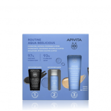 APIVITA Aqua Beelicious Promo Pack με Κρέμα Ενυδάτωσης Πλούσιας Υφής 40ml & Δώρο Black Detox Jelly Cleanser για Πρόσωπο & Μάτια 15ml & Booster Αναζωογόνησης & Ενυδάτωσης 10ml