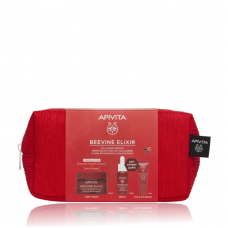 APIVITA Beevine Elixir Promo Pack με Αντιρυτιδική Κρέμα Ελαφριάς Υφής 50ml & Δώρο Ορός 10ml, Αντιρυτιδική Κρέμα για Μάτια & Χείλη 5ml & Νεσεσέρ