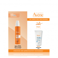 AVENE Promo Spray Solaire SPF50+ 200ml & Δώρο Avene Επανορθωτικό Γαλάκτωμα Για Μετά Τον Ήλιο 50ml