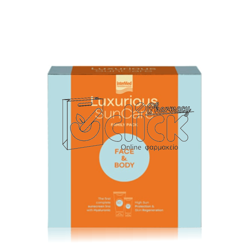 INTERMED Luxurious SunCare Face & Body Family Pack με High Protection Face Cream SPF50 75ml & Sun Protection Body Cream SPF50 200ml INTERMED Luxurious SunCare Face & Body Family Pack με High Protection Face Cream SPF50 75ml & Sun Protection Body Cream SPF50 200ml