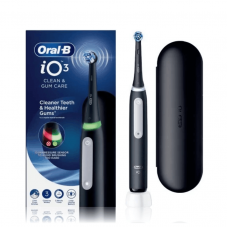 ORAL-B iO Series 3 Clean & Gum Care Black Ηλεκτρική Οδοντόβουρτσα & Δ΄ώρο Θήκη Ταξιδιού