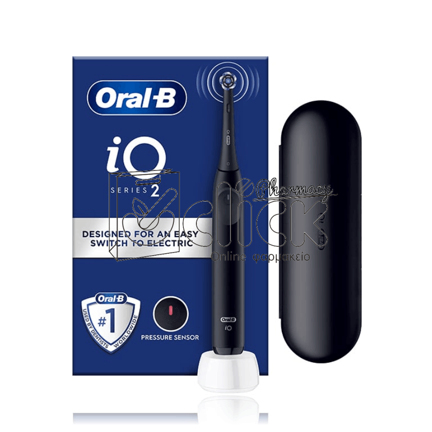 ORAL-B iO Series 2 Clean & Care Ηλεκτρική Οδοντόβουρτσα Μαύρη & Δώρο Θήκη Ταξιδιού Μαύρη ORAL-B iO Series 2 Clean & Care Ηλεκτρική Οδοντόβουρτσα Μαύρη & Δώρο Θήκη Ταξιδιού Μαύρη