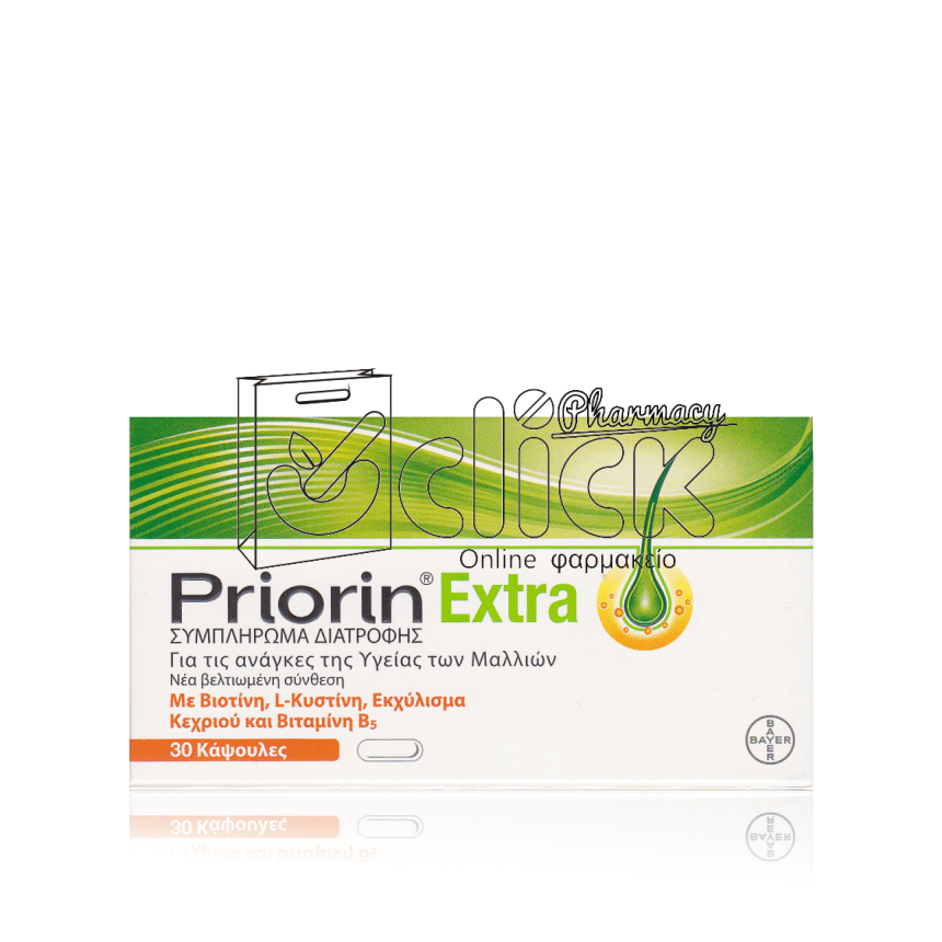 BAYER Priorin Extra 30 κάψουλες BAYER Priorin Extra 30 κάψουλες