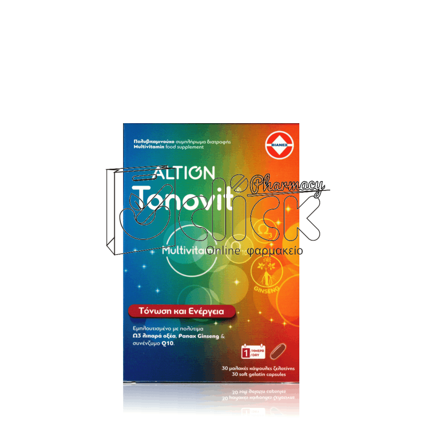 ALTION Tonovit Multivitamin Ολοκληρωμένο Πολυβιταμινούχο Συμπλήρωμα Διατροφής x30 μαλακές κάψουλες ζελατίνης ALTION Tonovit Multivitamin Ολοκληρωμένο Πολυβιταμινούχο Συμπλήρωμα Διατροφής x30 μαλακές κάψουλες ζελατίνης
