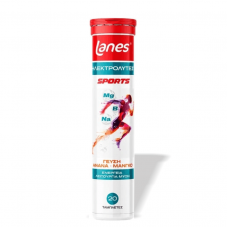 LANES Electrolytes Sports με Γεύση Ανανά & Μάνγκο αναβράζοντα δισκία x20