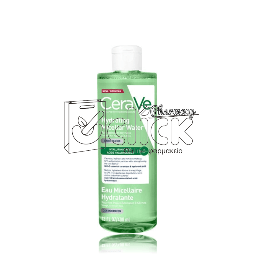 CERAVE Hydrating Micellar Water Νερό Καθαρισμού & Ντεμακιγιάζ με Υαλουρονικό Οξύ 400ml CERAVE Hydrating Micellar Water Νερό Καθαρισμού & Ντεμακιγιάζ με Υαλουρονικό Οξύ 400ml