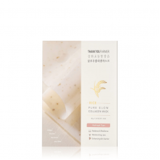 THANK YOU FARMER Rice Pure Glow Collagen Mask x4pcs