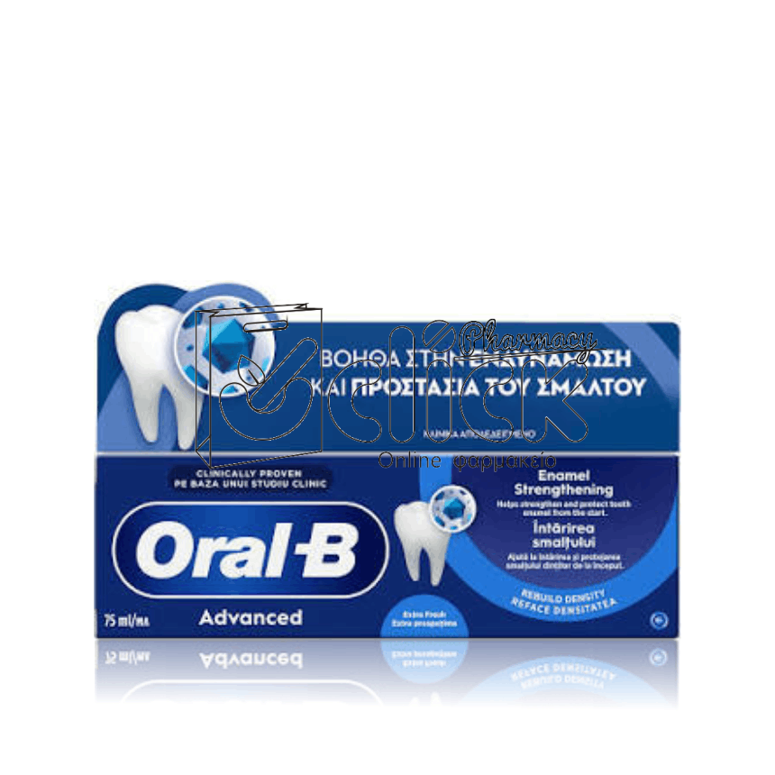 ORAL-B Advanced Enamel Strengthening Clean Mint Οδοντόκρεμα 75ml ORAL-B Advanced Enamel Strengthening Clean Mint Οδοντόκρεμα 75ml