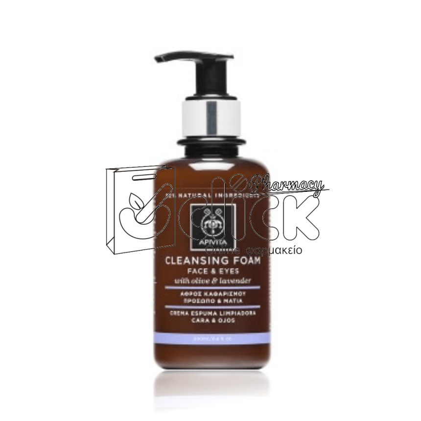 APIVITA Cleansing Αφρός Καθαρισμού για Πρόσωπο & Μάτια με Ελιά & Λεβάντα 200ml APIVITA Cleansing Αφρός Καθαρισμού για Πρόσωπο & Μάτια με Ελιά & Λεβάντα 200ml