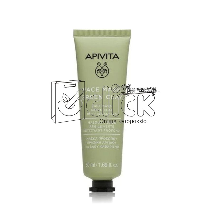 APIVITA Face Mask Μάσκα για Βαθύ Καθαρισμό με Πράσινη Άργιλο 50ml