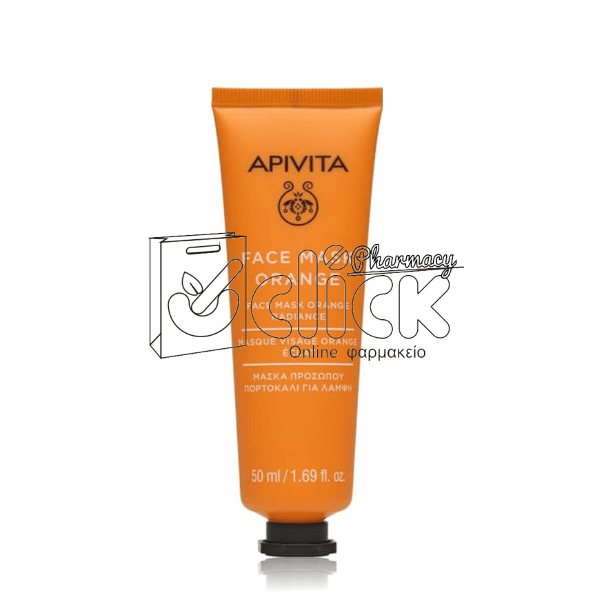 APIVITA Face Mask Μάσκα Λάμψης με Πορτοκάλι 50ml
