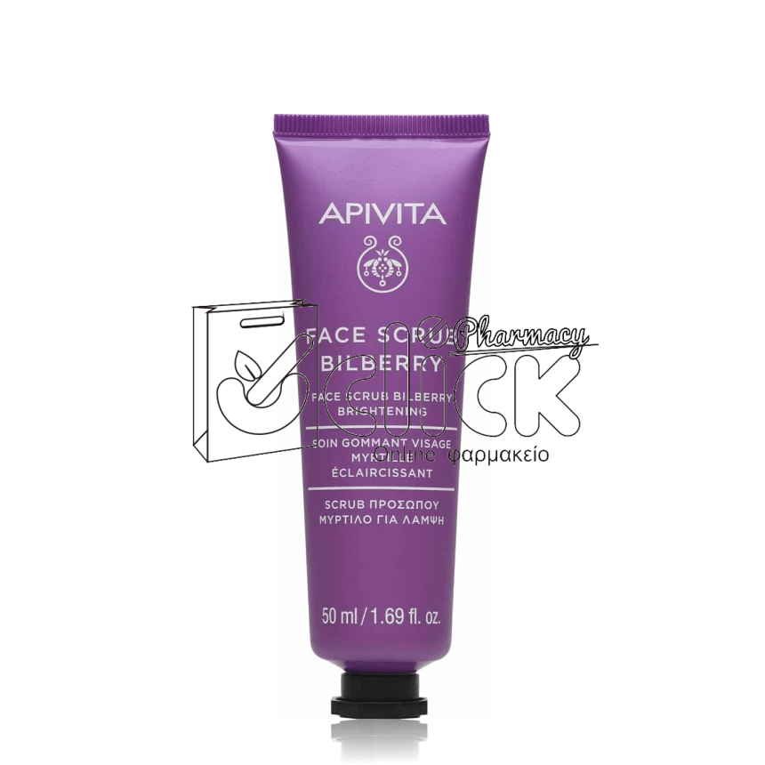 APIVITA Face Scrub Κρέμα Απολέπισης για Λάμψη με Μύρτιλλο 50ml