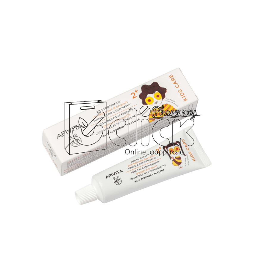 APIVITA Natural Dental Care KIDS 2+ Παιδική Οδοντόκρεμα με Ρόδι & Πρόπολη 50ml