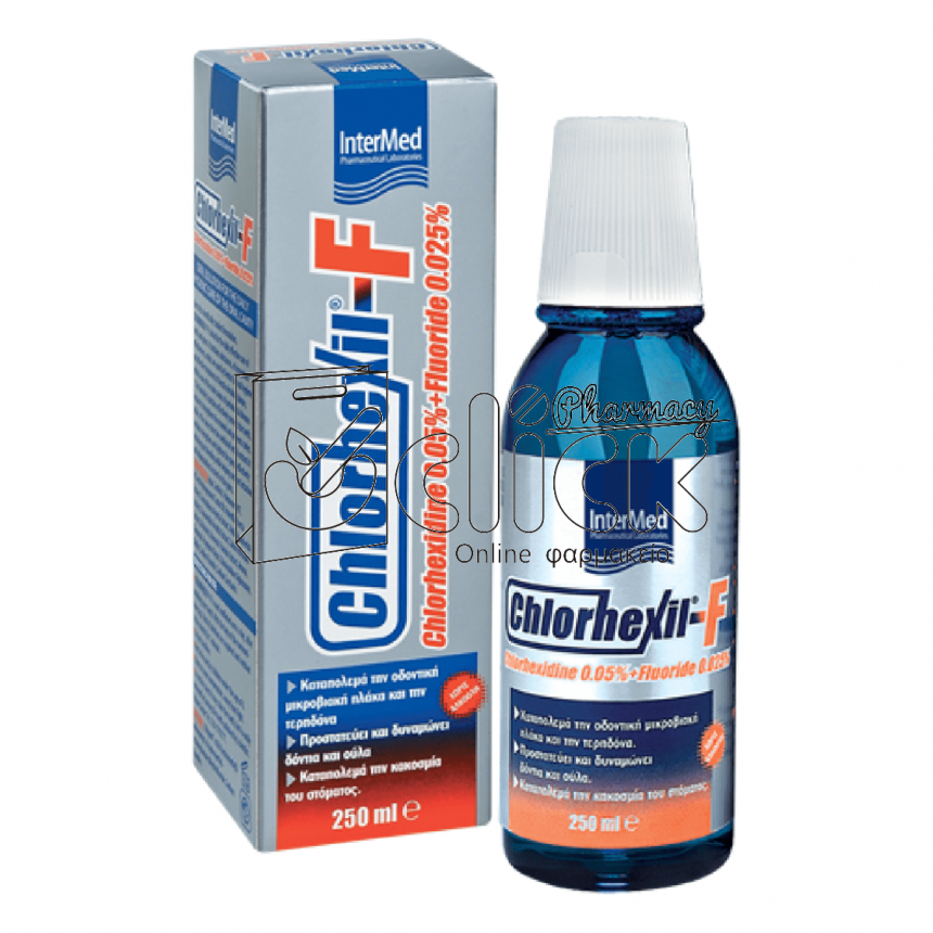 INTERMED Chlorhexil-F Στοματικό Διάλυμα 250ml
