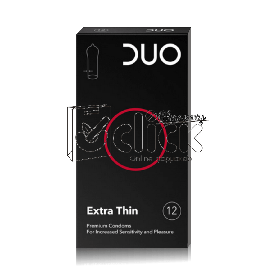DUO Extra Thin Προφυλακτικά Πολύ Λεπτά 12τμχ