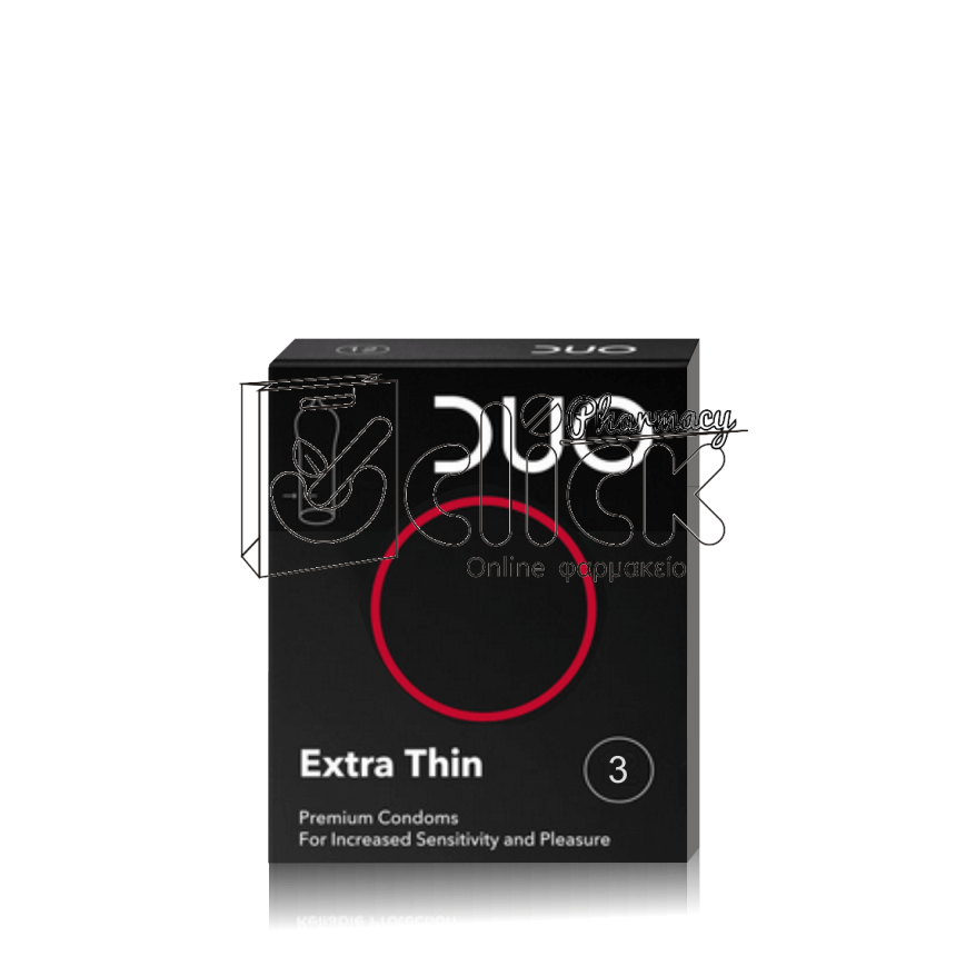DUO Extra Thin Προφυλακτικά Πολύ Λεπτά 3τμχ