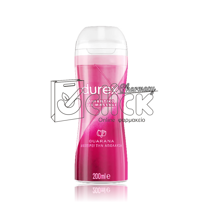 DUREX Play Massage 2in1 Guarana Gel για Μασάζ & Λιπαντικό με Γκουαρανά 200ml