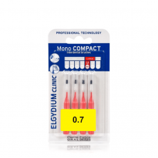 ELGYDIUM MONOCOMPACT 0,7 RED μεσοδόντια βουρτσάκια 4τμχ
