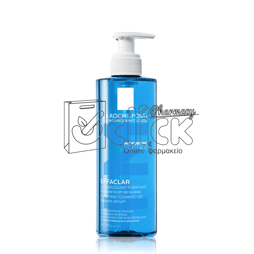 LA ROCHE-POSAY Effaclar +M Purifying Foaming Gel Τζελ Καθαρισμού για Λιπαρό Δέρμα με Tάση Aκμής 400ml